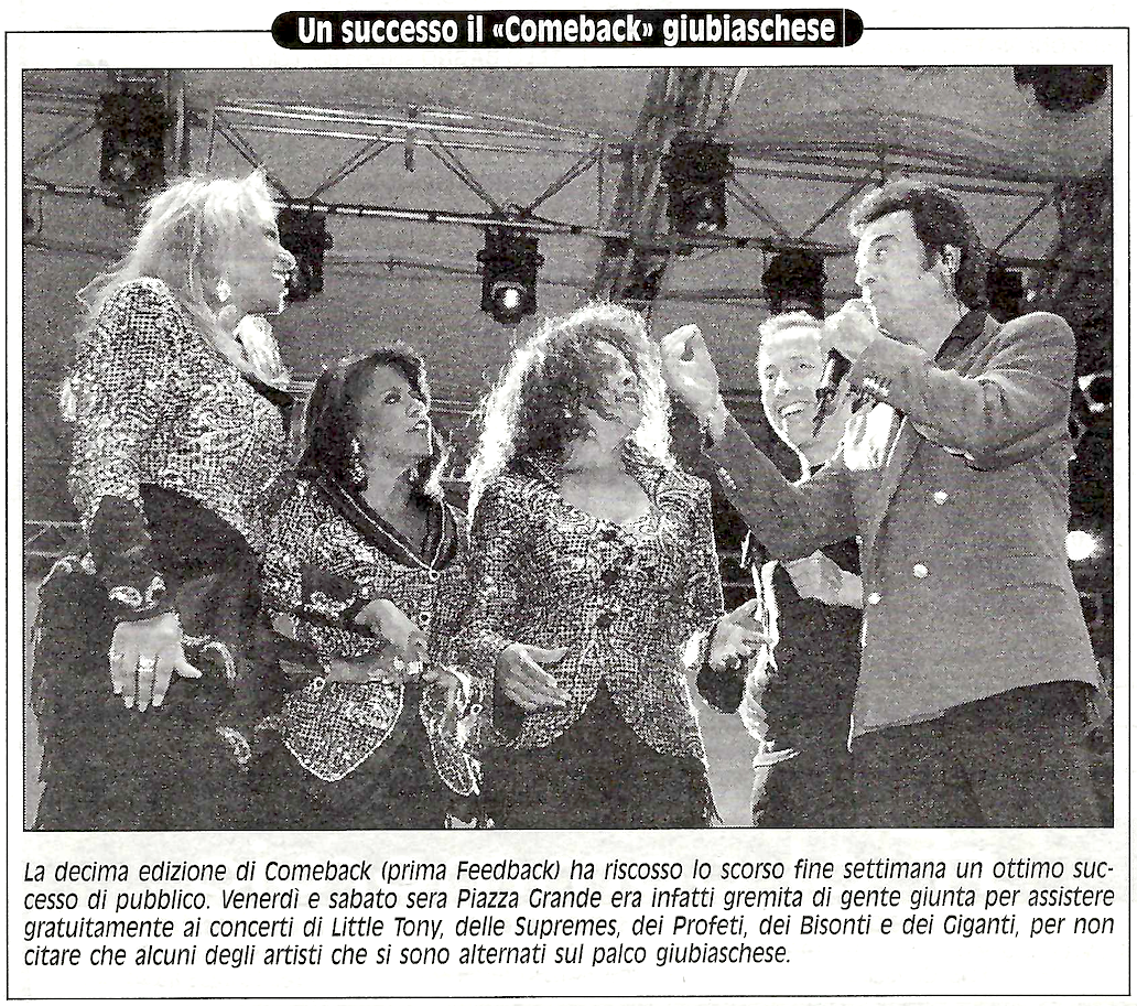 DALLA "YOU PRODUCTIONS" A "FEEDBACK"