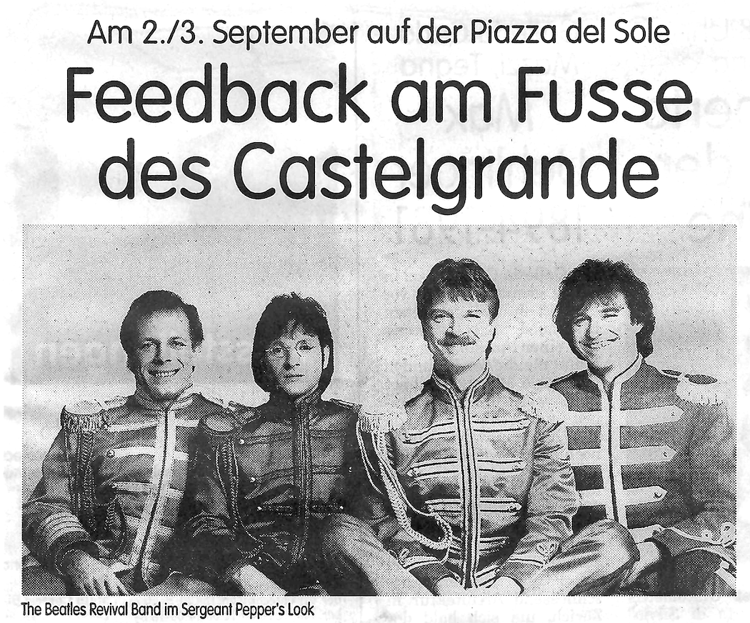 DALLA "YOU PRODUCTIONS" A "FEEDBACK"