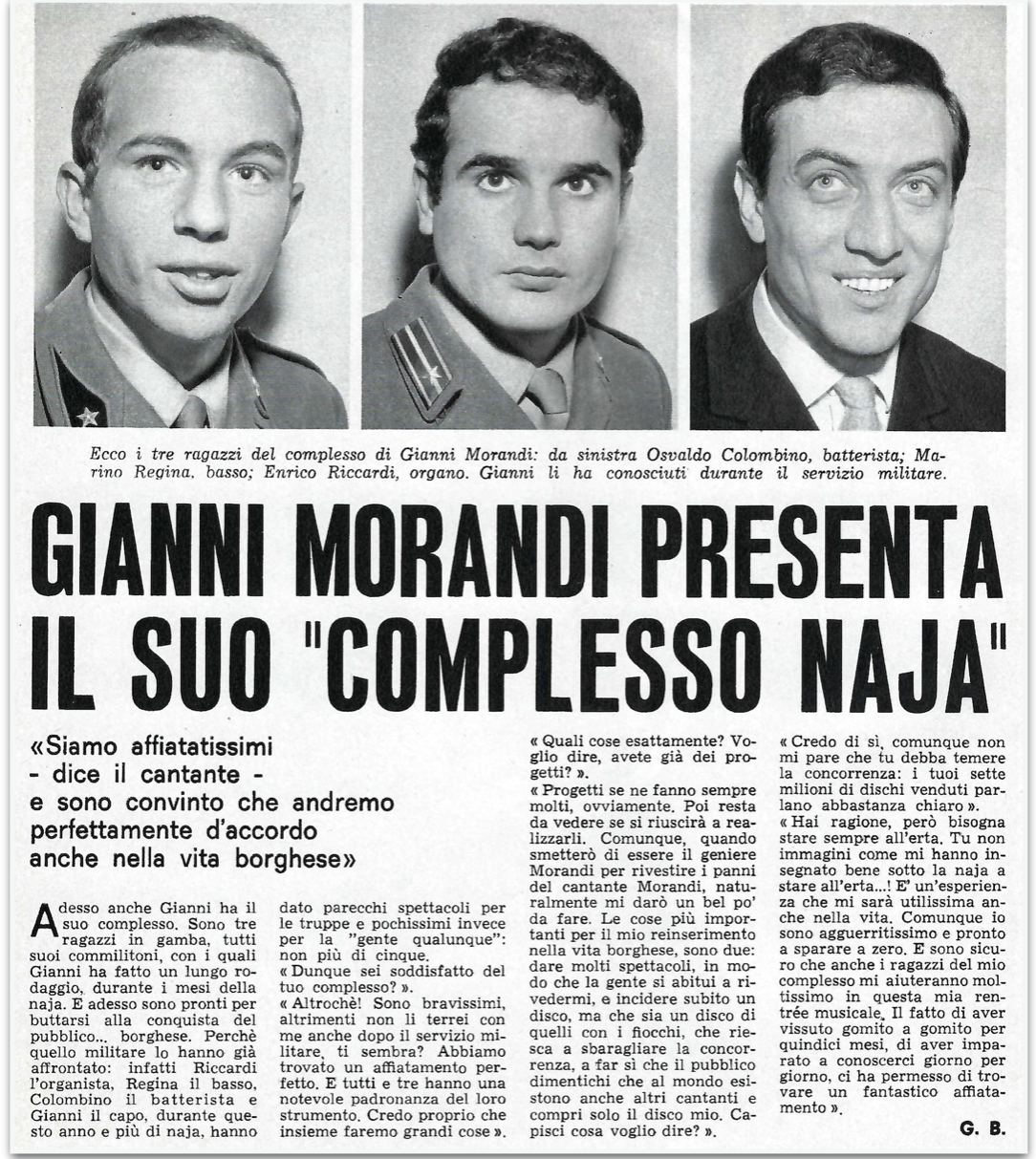 MARINO REGINA, IL BASSISTA DI GIANNI MORANDI